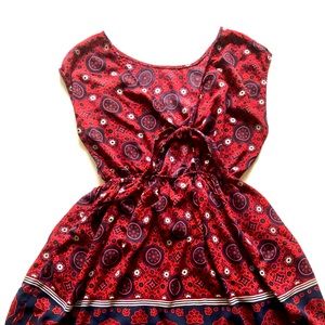 Red and Blue cute dress